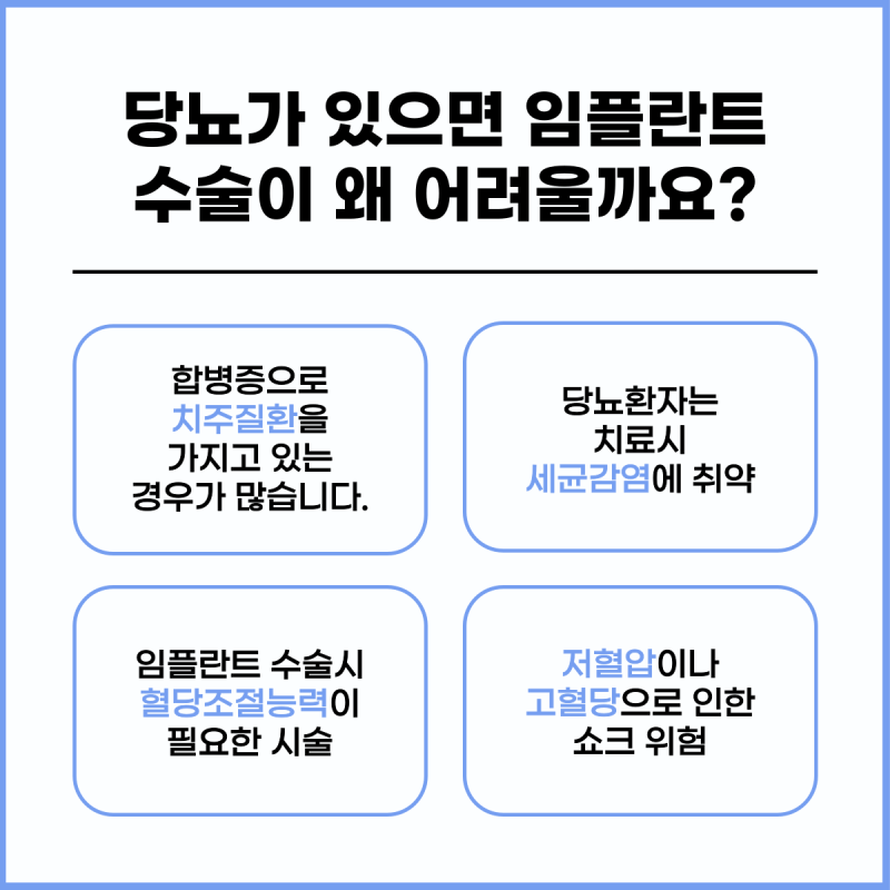 서초동치과 당뇨환자도 임플란트가 가능할까요?