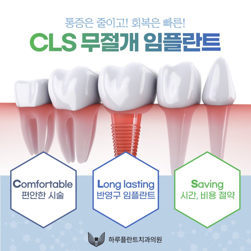 통증 줄이고 회복 빠른 하루플란트치과 CLS 무절개 임플란트